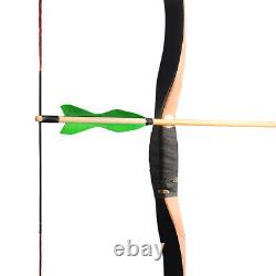 15-50lbs Traditional Recurve Bow Hunting Horsebow Longbow Mongolian Archery