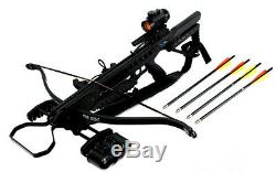 175 LBS Recurve Hunting Crossbow Package Black with Arrows