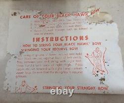 1950s VINTAGE BLACKHAWK MOSQUITO RECURVE BOW Kit With Original Box & Accessories