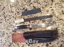 1960s BEAR Archery BEAR BOWHUNTER KNIFE AND FILE SET ORIGINAL