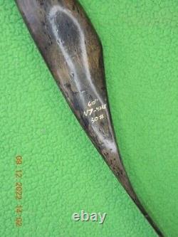 1965-67 Wing Nighthawk Recurve bow 60', 30#, green limbs, no string