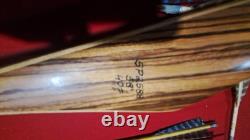 1970s Bear Grizzley Recurve Bow With 15 Traditional Arrows And 2 Quivers