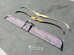 2 Bows. Recurve Archery Bow. Damon Howatt, Coronado & Cavalier, Vintage