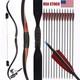 20-50lbs Handmade Wooden Longbow 55'' Traditional Recurve Bow Hunting Archery