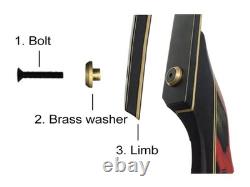 20-55lbs Traditional Bow Set Takedown Recurve Bow Hunting Bow and Arrow Set