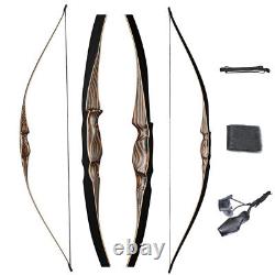 20-70lb Archery Handmade Traditional Recurve Bow Hunting Longbow Laminated Limbs