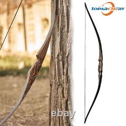 20-70lb Archery Handmade Traditional Recurve Bow Hunting Longbow Laminated Limbs