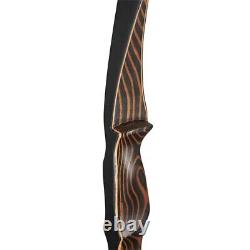 20-70lb Archery Handmade Traditional Recurve Bow Hunting Longbow Laminated Limbs