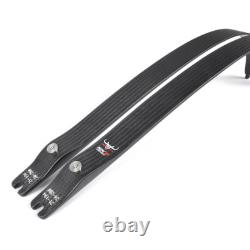 22-50lbs 68 @25 Nika Archery Recurve Bow Limb N3 Carbon 55% With Small BULL Logo