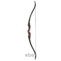 25-50lbs 60 Left Hand Takedown Recurve Bow 15 Wooden Riser Outdoor Hunting Bow