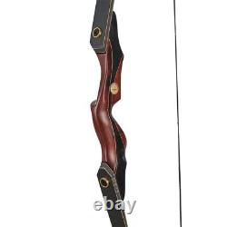 25-50lbs 60 Left Hand Takedown Recurve Bow 15 Wooden Riser Outdoor Hunting Bow