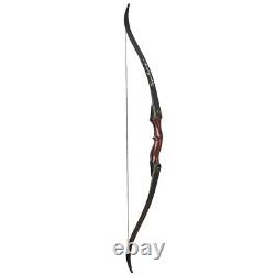 25-50lbs 60 Left Hand Takedown Recurve Bow 15 Wooden Riser Outdoor Hunting Bow