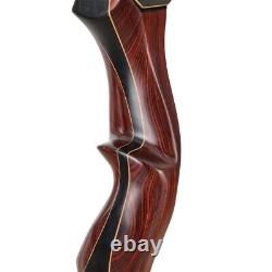 25-50lbs 60 Left Hand Takedown Recurve Bow 15 Wooden Riser Outdoor Hunting Bow