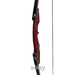 25-50lbs 64 Takedown Wooden Longbow Traditional Amercian Hunting Recurve Bow