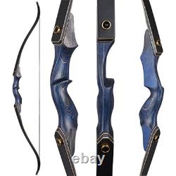 25-50lbs RH Archery 60 Takedown Recurve Bow Wooden Riser&12X Caron Arrows set