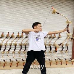 25-50lbs Traditional Recurve Bow Hunting Longbow Mongolian Bow Archery Shooting