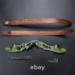 25-60#Archery 62 ILF Recurve Bow 19 Riser / Laminated Limbs for Hunting Target
