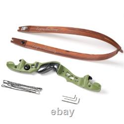25-60#Archery 62 ILF Recurve Bow 19 Riser / Laminated Limbs for Hunting Target