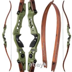 25-60#Archery 62 ILF Recurve Bow 19 Riser / Laminated Limbs for Hunting Target
