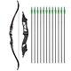 30/35/40/45/50lbs Archery 56 Takedown Recurve Bow And Arrow For Hunting Target