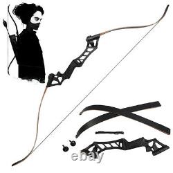 30-50lb 60'' Riser Right Hand Archery Hunting Takedown Recurve Bow with Stringer