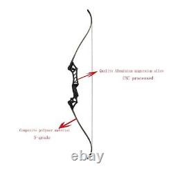 30-50lb 60'' Riser Right Hand Archery Hunting Takedown Recurve Bow with Stringer