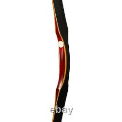 30-50lb Archery Laminated Wooden Traditional Recurve Bow Longbow Hunting Target
