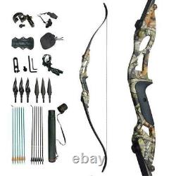 30-50lb Archery Takedown Recurve Bow Set Arrows Hunting Right Hand Outdoor Sport