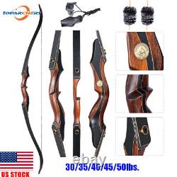 30-50lbs 60 Archery Laminated Takedown Hunting Recurve Bow Set Target Shooting