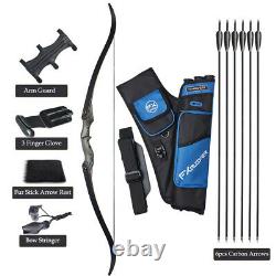 30-50lbs Archery 60'' Recurve Bow Archery Hunting Takedown Bow and Arrow Set