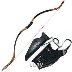 30-50lbs Archery Hunting Recurve Bow Mongolian Horse Bow & Bow Case Arrow Quiver