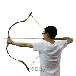 30-50lbs Archery Hunting Recurve Bow Mongolian Horse Bow & Bow Case Arrow Quiver