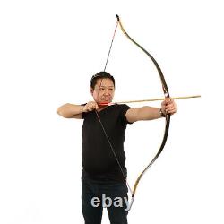 30-50lbs Traditional Archery Recurve Bow Hunting Laminated Longbow Adult Target