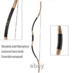 30-50lbs Traditional Recurve Bow Archery Hunting Longbow Mongolian Horsebow