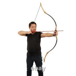 30-50lbs Traditional Recurve Bow Archery Hunting Longbow Mongolian Horsebow