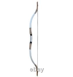 30-70lbs Handmade White Cowhide Traditional Recurve Bow Hunting Archery Horsebow