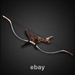 30-70lbs Handmade White Cowhide Traditional Recurve Bow Hunting Archery Horsebow