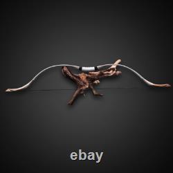 30-70lbs Handmade White Cowhide Traditional Recurve Bow Hunting Archery Horsebow