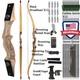 30'' Archery Recurve Bow Set 20-60lbs Takedown Bamboo Core Limbs Shooting Target