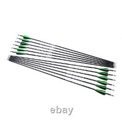 30'' Archery Recurve Bow Set 20-60lbs Takedown Bamboo Core Limbs Shooting Target