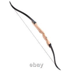30lbs 65 Recurve Long Bow Draw Right Hand Traditional Archery Hunting Take Down