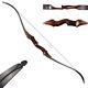 35-60lbs 58 Archery Laminated Takedown Recurve Bow Wood Riser Longbow Hunting