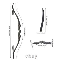 35 Lbs Recurve Bow Kit Right Hand Takedown Wooden Hunting Bow With 12 Arrows