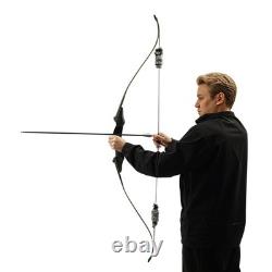 35 Lbs Recurve Bow Kit Right Hand Takedown Wooden Hunting Bow With 12 Arrows