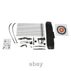 35 Lbs Recurve Bow Kit Right Hand Takedown Wooden Hunting Bow With 12 Arrows
