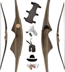 35lb Handmade Wooden Longbow Traditional Archery Recurve Bow Hunting Archery Set