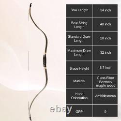 35lbs 54 Recurve Bow Traditional Archery Tatar Horse Hunting Bow for Adult