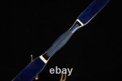 35lbs Recurve Bow 54 Tatar Traditional Bow Blue Brid Eyes Hunting Bow for Adult