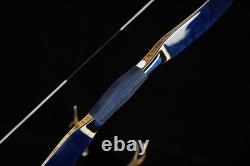 35lbs Recurve Bow 54 Tatar Traditional Bow Blue Brid Eyes Hunting Bow for Adult