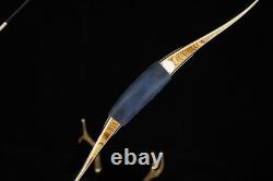 35lbs Recurve Bow 54 Tatar Traditional Bow Blue Brid Eyes Hunting Bow for Adult